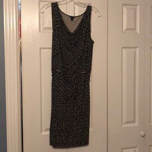 Ann Taylor black patterned dress